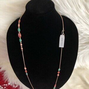 Nine West Long Statement Necklace 42"